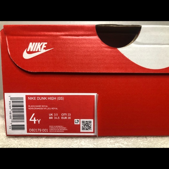 ⚠️SOLD⚠️ Nike Dunk High Knicks(GS) Size 5W/4Y (DB2179-001) - Picture 7 of 7